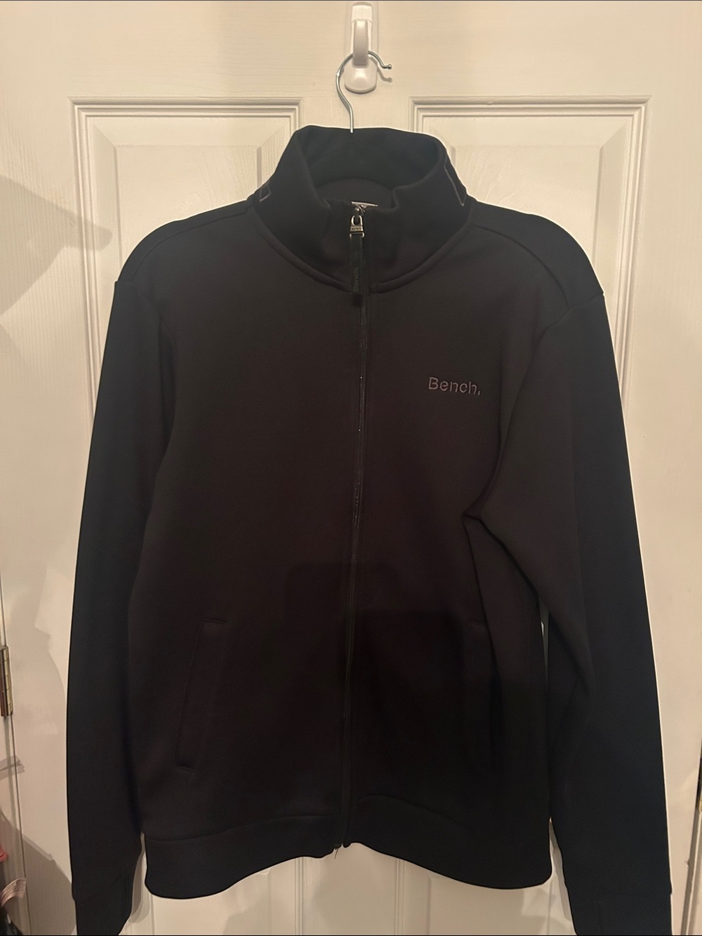 Bench Black Full-Zip Men’s Sweater Jacket